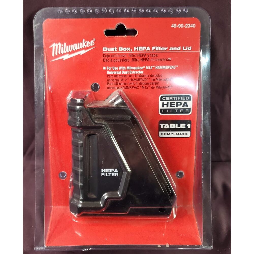 Milwaukee M12 HEPA Dust Box and Filter Kit